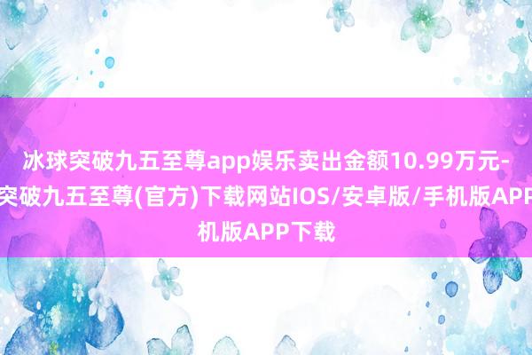 冰球突破九五至尊app娱乐卖出金额10.99万元-冰球突破九五至尊(官方)下载网站IOS/安卓版/手机版APP下载