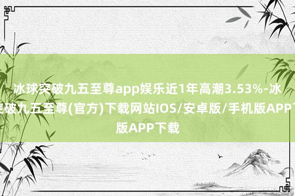 冰球突破九五至尊app娱乐近1年高潮3.53%-冰球突破九五至尊(官方)下载网站IOS/安卓版/手机版APP下载