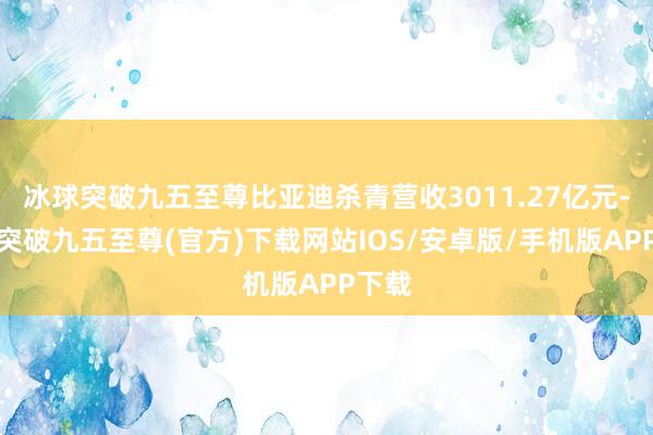 冰球突破九五至尊比亚迪杀青营收3011.27亿元-冰球突破九五至尊(官方)下载网站IOS/安卓版/手机版APP下载