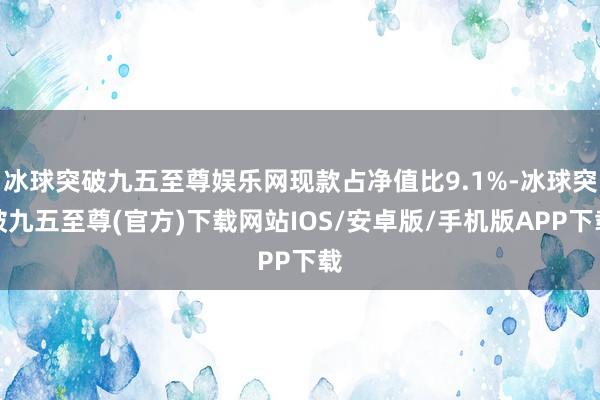 冰球突破九五至尊娱乐网现款占净值比9.1%-冰球突破九五至尊(官方)下载网站IOS/安卓版/手机版APP下载