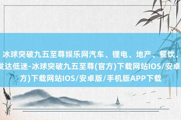 冰球突破九五至尊娱乐网汽车、锂电、地产、餐饮、影视等耗尽类板块发达低迷-冰球突破九五至尊(官方)下载网站IOS/安卓版/手机版APP下载