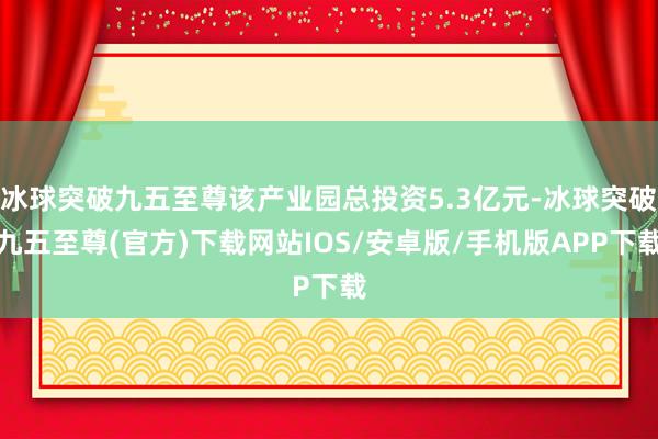 冰球突破九五至尊该产业园总投资5.3亿元-冰球突破九五至尊(官方)下载网站IOS/安卓版/手机版APP下载