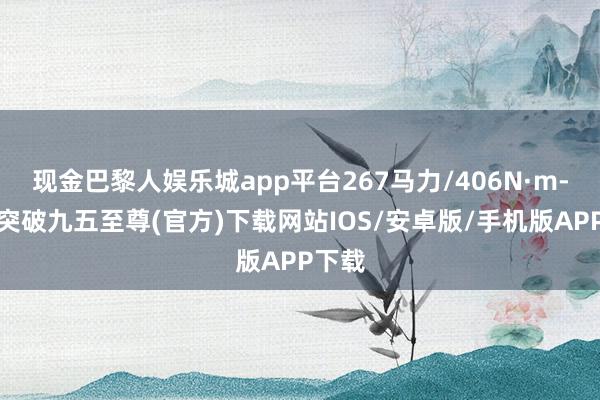 现金巴黎人娱乐城app平台267马力/406N·m-冰球突破九五至尊(官方)下载网站IOS/安卓版/手机版APP下载